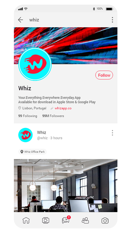 Whiz Page Profile